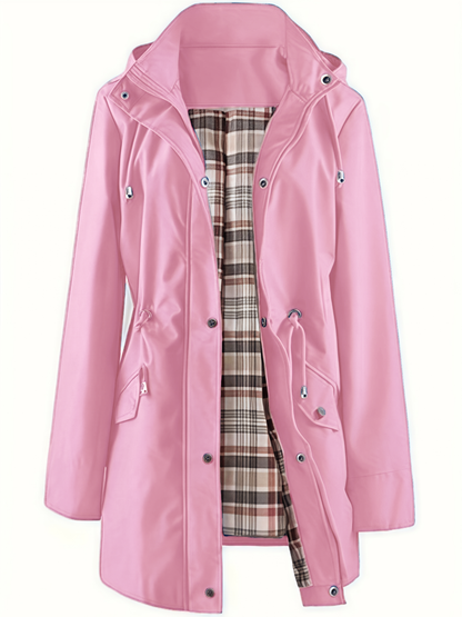 ⏳Promotion Éclair⏰Vestes décontractées de couleur unie, manteaux coupe-vent imperméables🧥