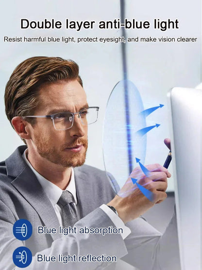 👓 Vente chaude 2025&75% de réduction pour une durée limitée👓Lunettes anti - lumière bleue ultra - légères