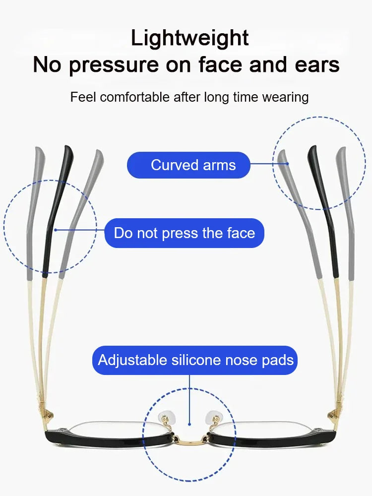 👓 Vente chaude 2025&75% de réduction pour une durée limitée👓Lunettes anti - lumière bleue ultra - légères