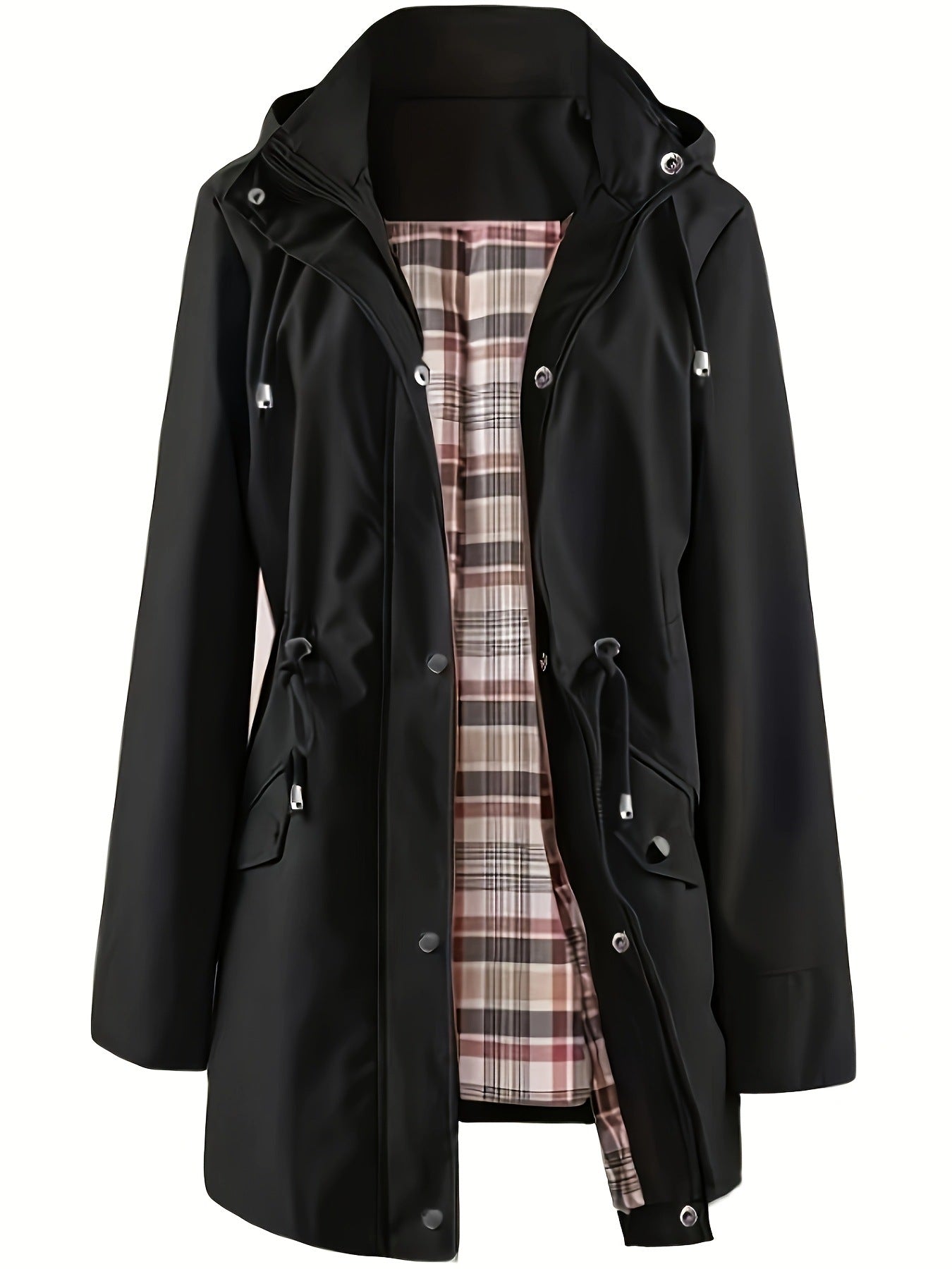 ⏳Promotion Éclair⏰Vestes décontractées de couleur unie, manteaux coupe-vent imperméables🧥
