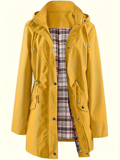 ⏳Promotion Éclair⏰Vestes décontractées de couleur unie, manteaux coupe-vent imperméables🧥