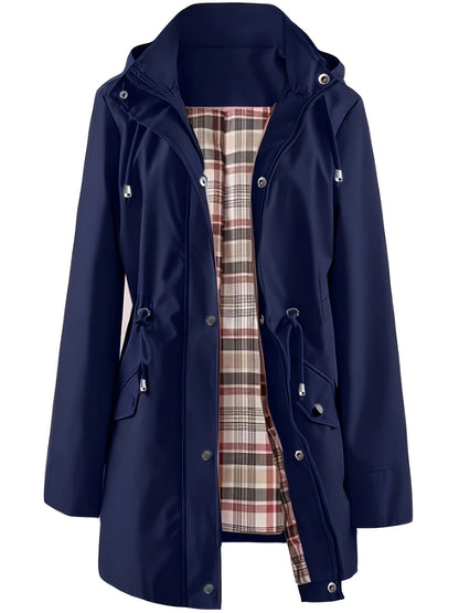 ⏳Promotion Éclair⏰Vestes décontractées de couleur unie, manteaux coupe-vent imperméables🧥