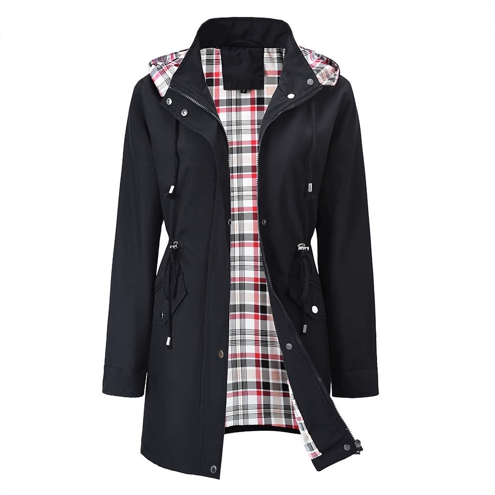⏳Promotion Éclair⏰Vestes décontractées de couleur unie, manteaux coupe-vent imperméables🧥