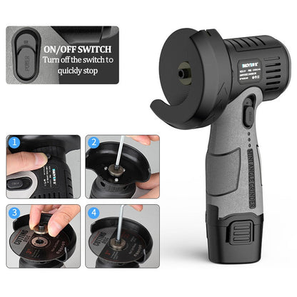 ⏳ Durée limitée 66% de réduction🧰 12V Mini broyeur à angle avec disque de coupe