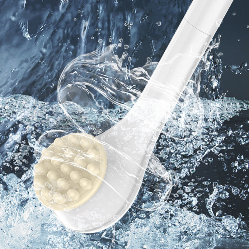 Brosse de bain exfoliante électrique à long manche