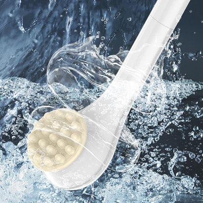 Brosse de bain exfoliante électrique à long manche