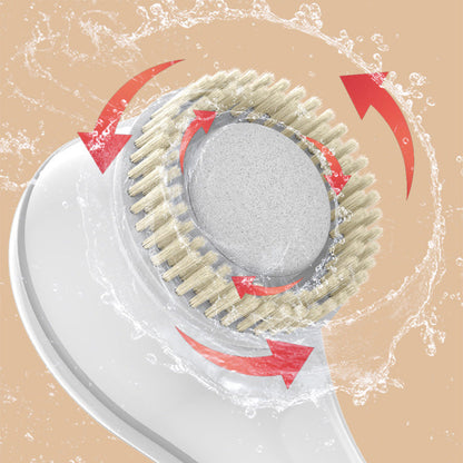 Brosse de bain exfoliante électrique à long manche