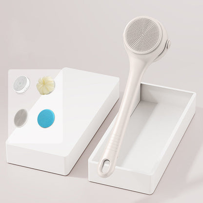 Brosse de bain exfoliante électrique à long manche