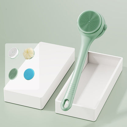 Brosse de bain exfoliante électrique à long manche